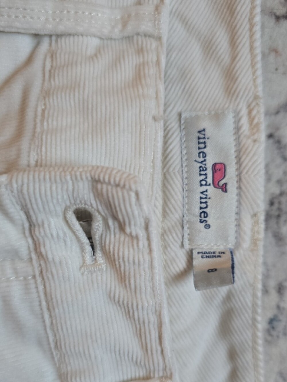 Vineyard Vines Cream Slim Pants - Picture 2 of 3